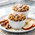 apple cinnamon baked oatmeal cups - featured image