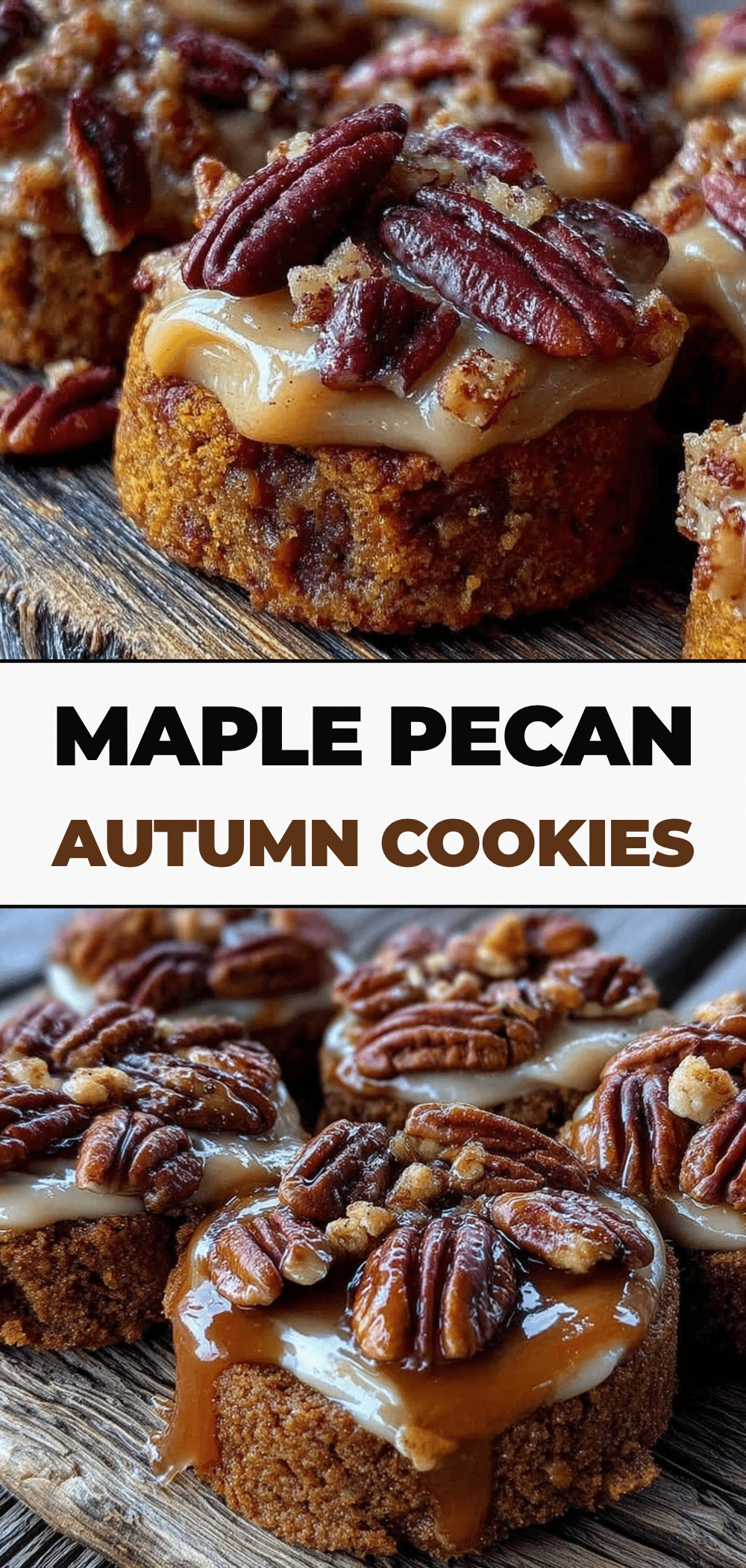 Autumn Cookies with Maple Frosting and Toasted Pecans 5 autumn cookies recipe