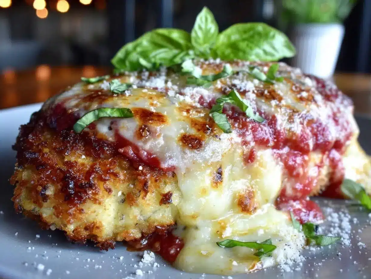 Baked Chicken Parmesan: 3 Ingredients, Perfect Crispy Panko 4 baked chicken parmesan preparation steps