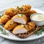 baked garlic parmesan chicken tenders - featured image