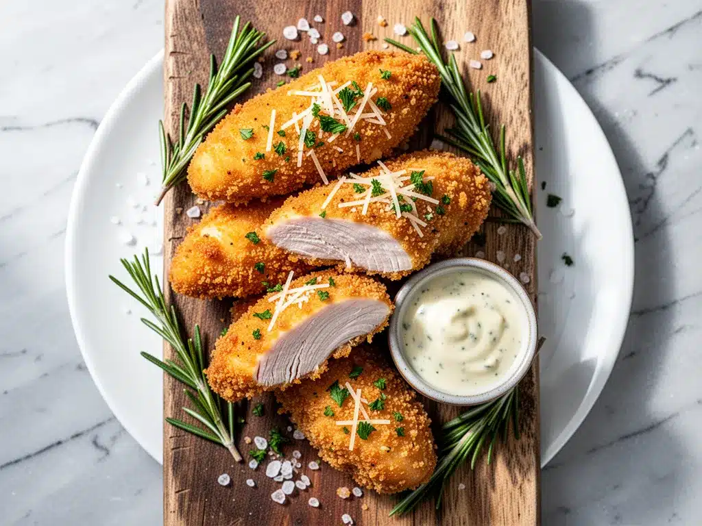 Baked Garlic Parmesan Chicken Tenders: Easy Dinner 4 baked garlic parmesan chicken tenders preparation steps