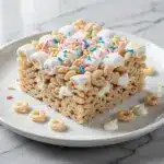 Birthday Cake Rice Krispie Treats - featured image