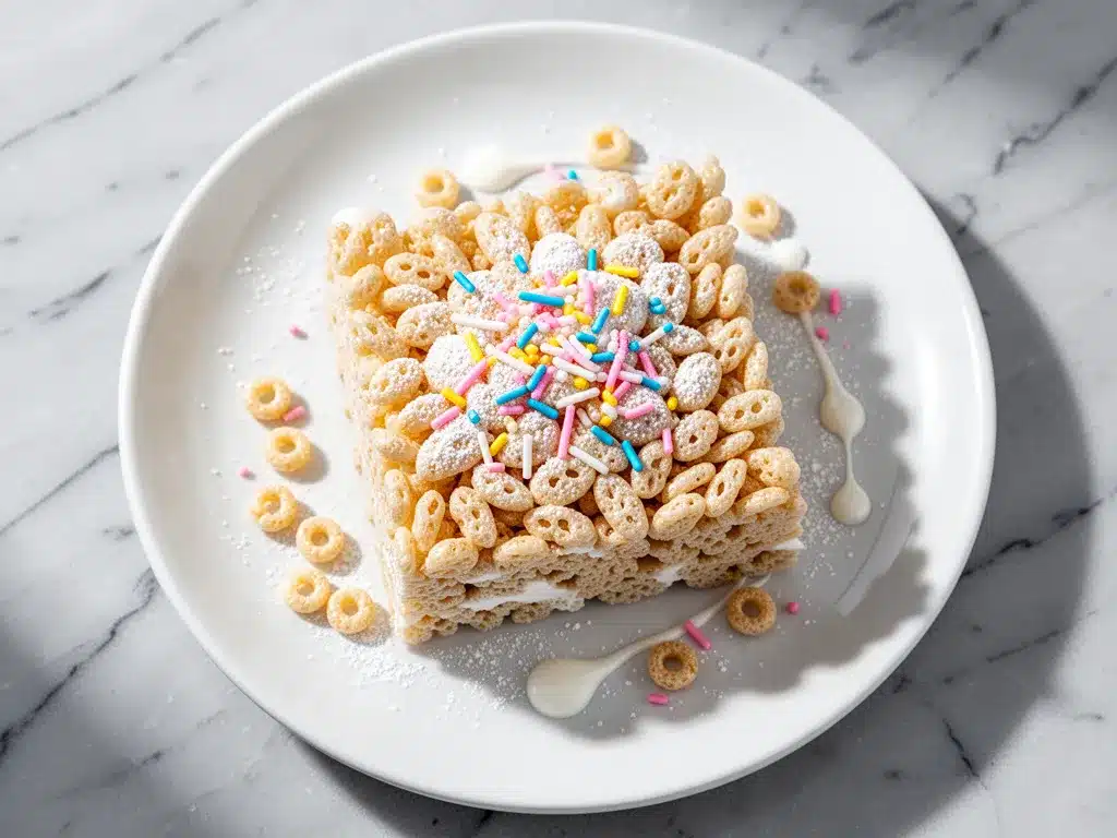 Birthday Cake Rice Krispie Treats: Easy Kids Party Dessert 4 Birthday Cake Rice Krispie Treats preparation steps