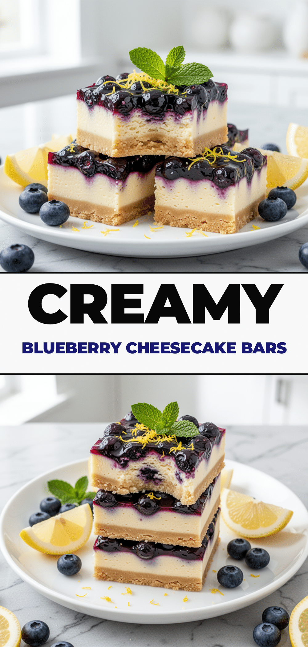 Blueberry Lemon Cheesecake Bars: Easy Summer Party Dessert 5 blueberry lemon cheesecake bars recipe