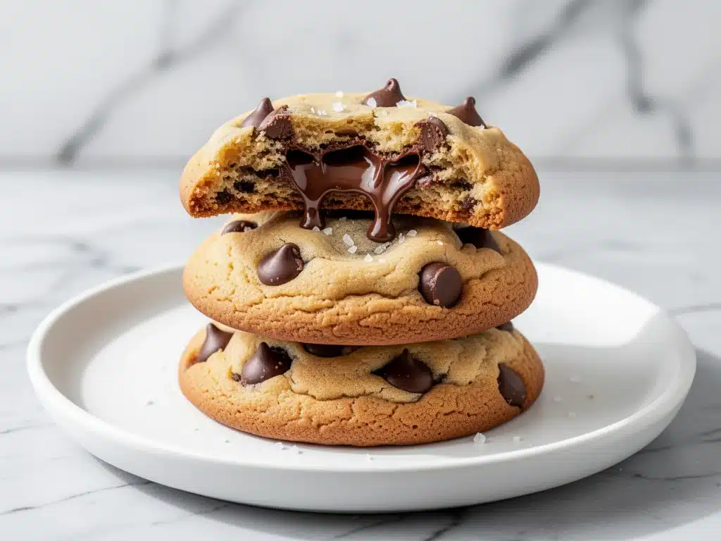 brown butter chocolate chip cookies - featured image