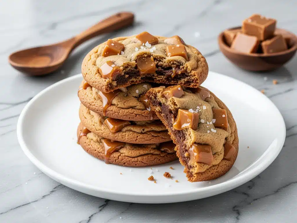 brown butter toffee cookies - featured image