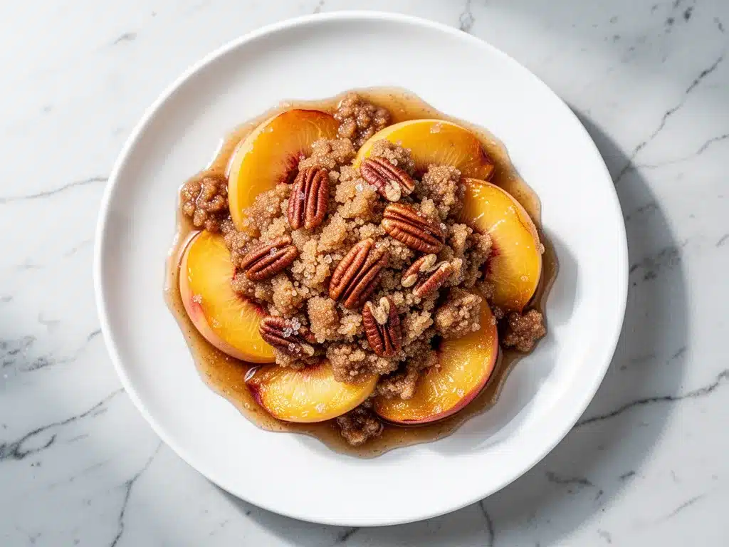 Brown Sugar Peach Crisp: Best Easy Summer Dessert 4 brown sugar peach crisp preparation steps
