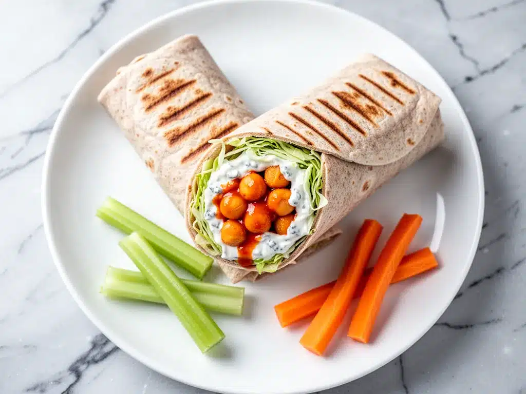 Buffalo Chickpea Lunchbox Wraps: 5 Easy Weeknight Meals 4 buffalo chickpea lunchbox wraps preparation steps