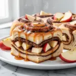 Caramel Apple Cinnamon Roll Bake - featured image