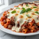 cheesy baked ziti - featured image