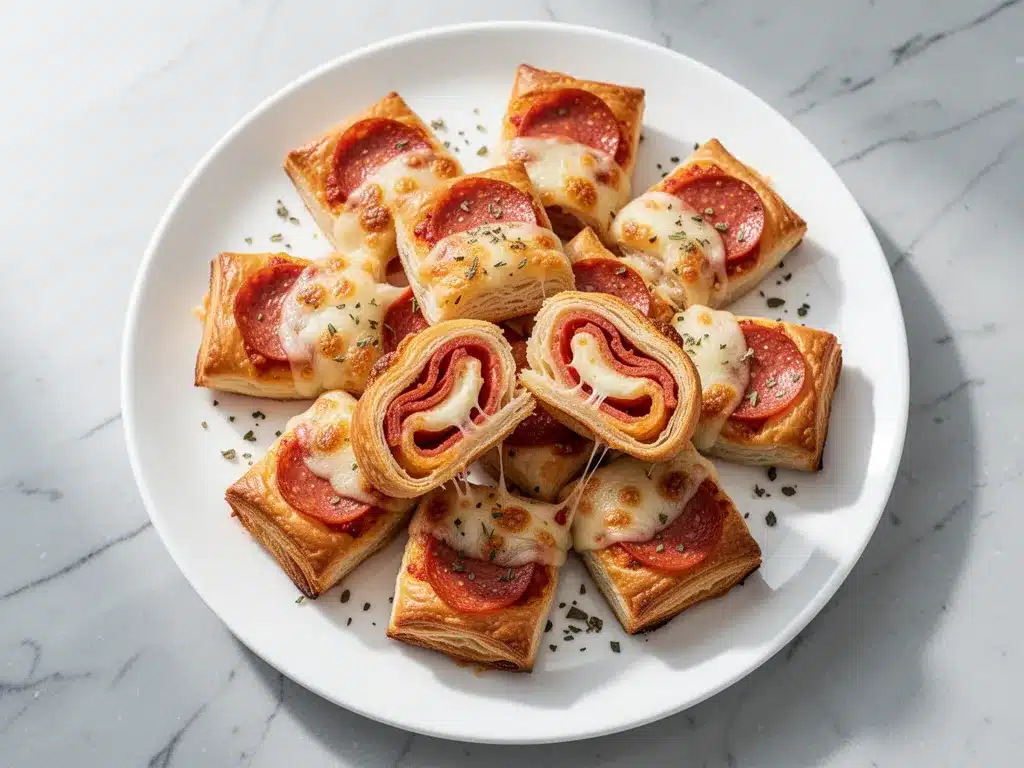 Cheesy Pepperoni Pizza Roll-Ups: Easy Back-to-School Snacks 4 cheesy pepperoni pizza roll-ups preparation steps