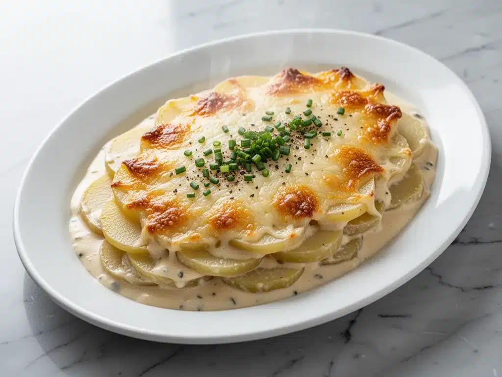 Cheesy Scalloped Potatoes au Gratin: Easy 5-Ingredient Recipe 4 Cheesy Scalloped Potatoes au Gratin preparation steps