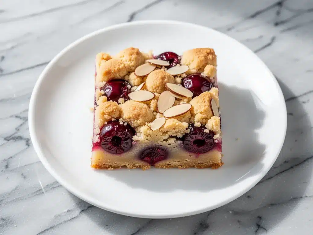 Cherry Almond Crumble Bars: 5-Ingredient Easy Dessert 4 cherry almond crumble bars preparation steps