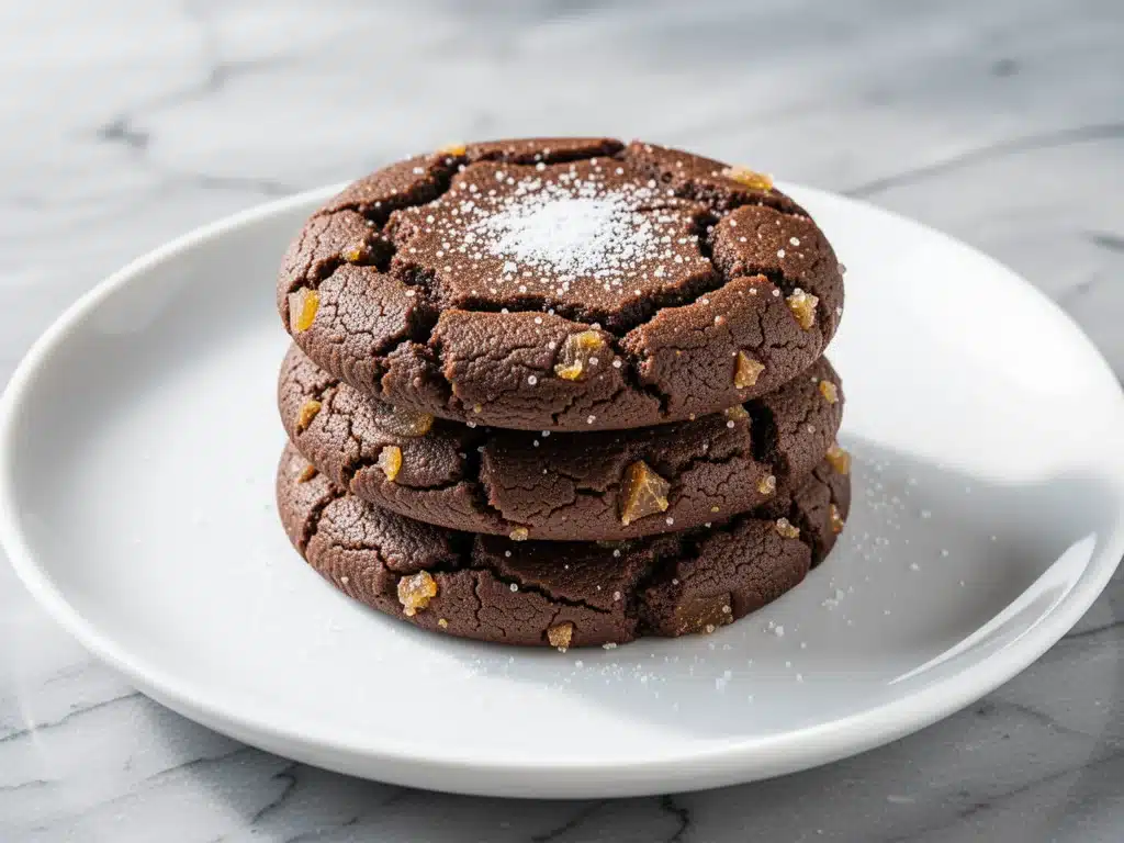chewy molasses ginger cookies - featured image