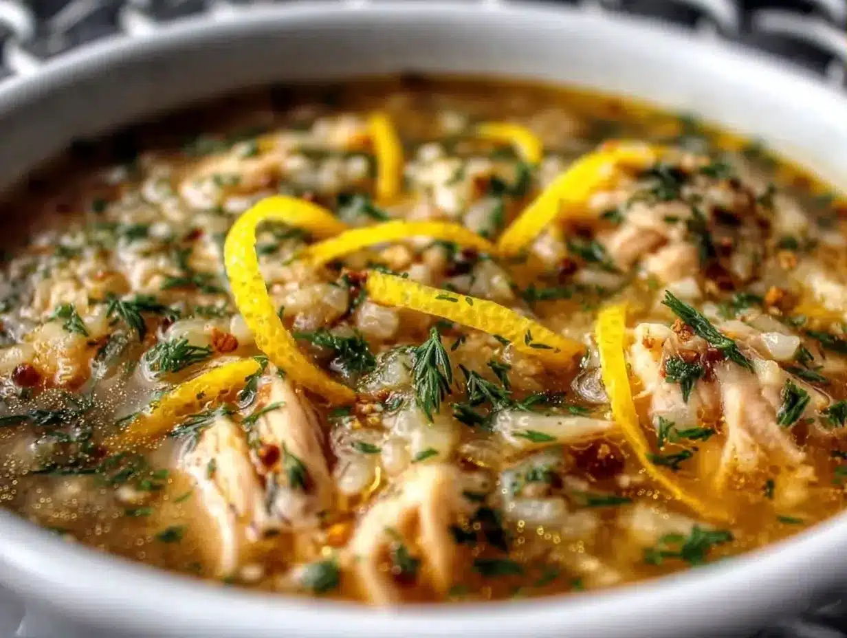 Chicken and Rice Soup: 4-Ingredient Beginner Recipe 4 chicken and rice soup preparation steps