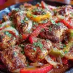 chicken fajita skillet - featured image