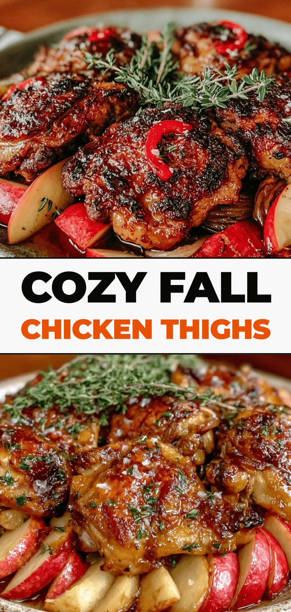 Cozy Fall Chicken Thighs with Roasted Apples: 4-Ingredient Beginner Recipe 5 cozy fall chicken thighs with roasted apples recipe