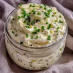 creamy garlic herb buttermilk salad dressing - featured image