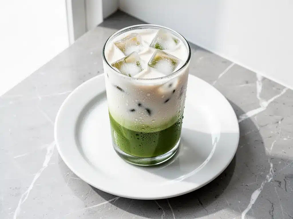 Creamy Iced Vanilla Matcha Latte: Best Easy 3-Ingredient Drink 4 creamy iced vanilla matcha latte preparation steps