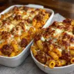 creamy ricotta baked ziti - featured image