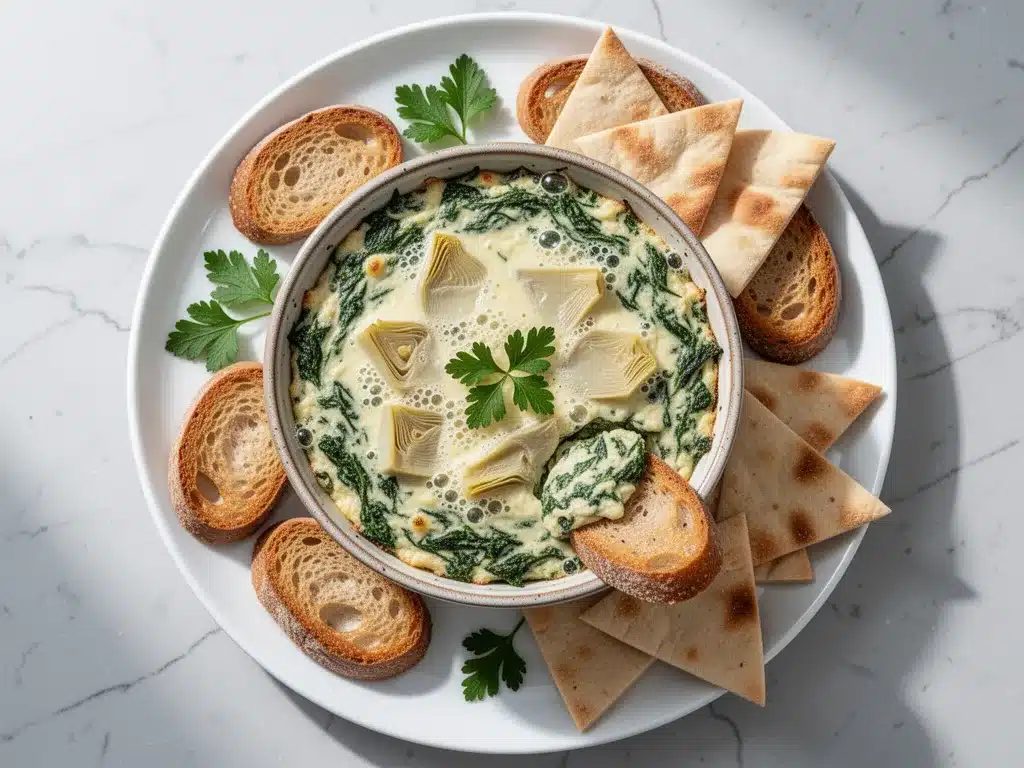Creamy Spinach Artichoke Dip: Best Easy Game Day Party Snack 4 Creamy Spinach Artichoke Dip preparation steps