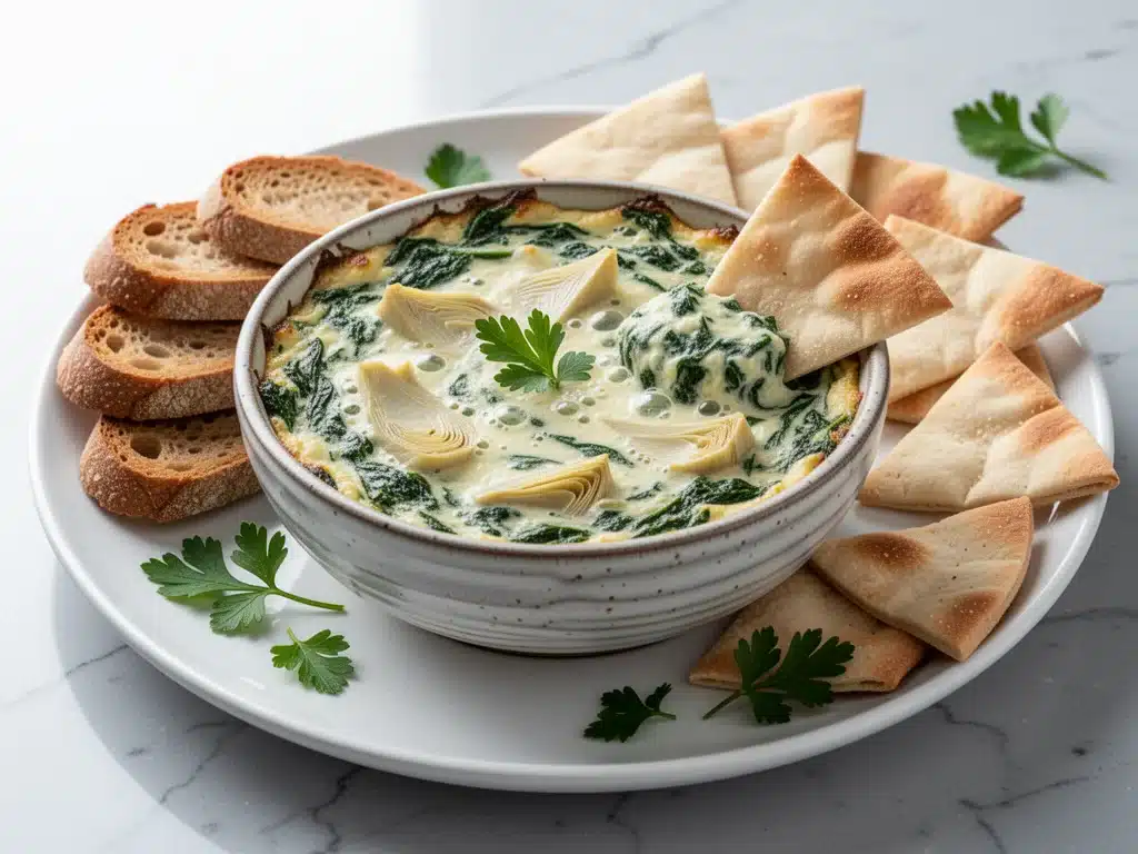 Home 7 Creamy Spinach Artichoke Dip - featured image