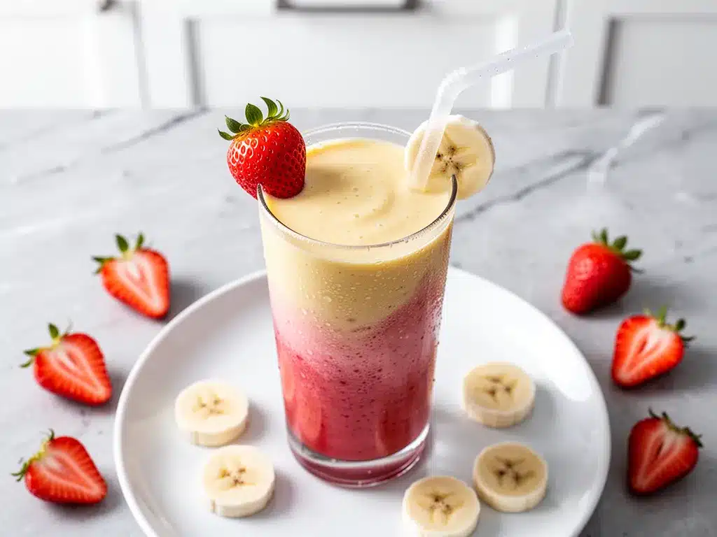 Creamy Strawberry Banana Smoothie: Best 3-Min Back-to-School Recipe 4 creamy strawberry banana breakfast smoothie preparation steps