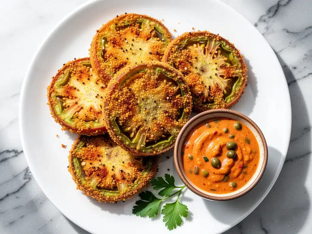 Crispy Fried Green Tomatoes: 15-Min Easy Dinner 4 crispy fried green tomatoes preparation steps