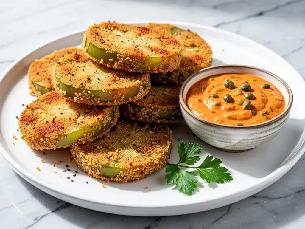 Home 6 crispy fried green tomatoes - featured image