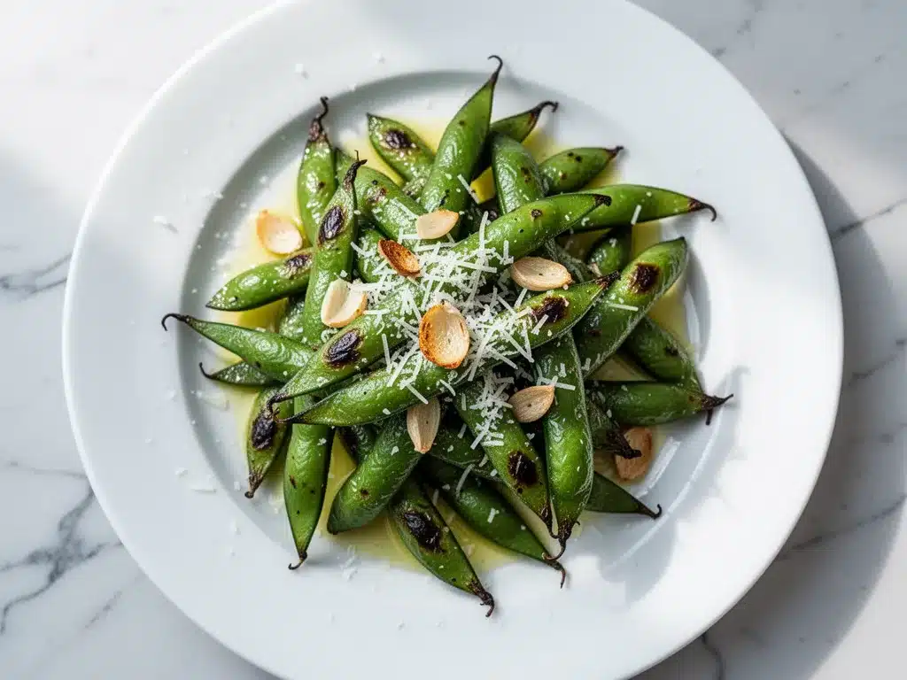 Crispy Garlic Parmesan Roasted Green Beans: 5 Easy Sides 4 Crispy Garlic Parmesan Roasted Green Beans preparation steps