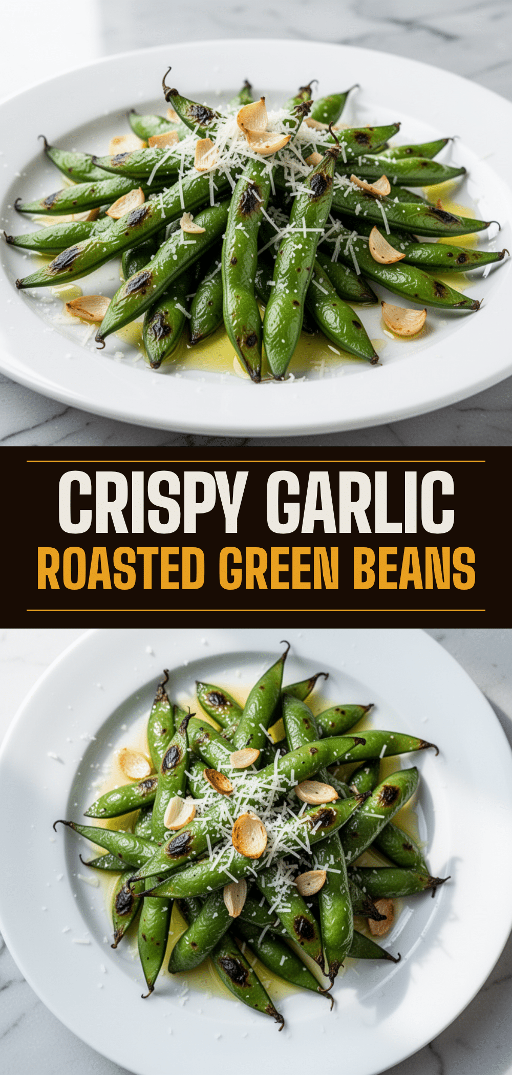 Crispy Garlic Parmesan Roasted Green Beans: 5 Easy Sides 5 Crispy Garlic Parmesan Roasted Green Beans recipe