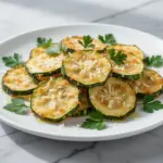 Crispy Garlic Parmesan Zucchini Chips - featured image