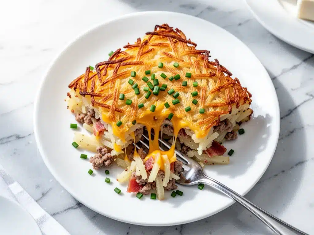 Crispy Hash Brown Breakfast Casserole: 6 Easy Steps 4 crispy hash brown breakfast casserole preparation steps
