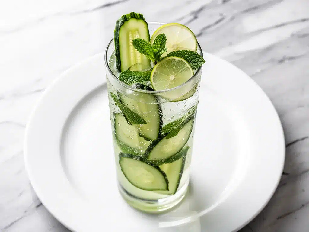Cucumber Mint Lime Cooler: Best 5-Min Drink 4 Cucumber Mint Lime Cooler preparation steps