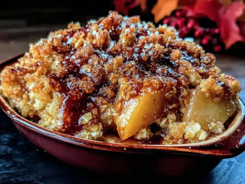 easy apple crisp - featured image