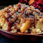 easy apple crisp - featured image