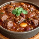 fall crockpot chili - featured image