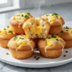 fluffy mini egg and cheese muffins - featured image