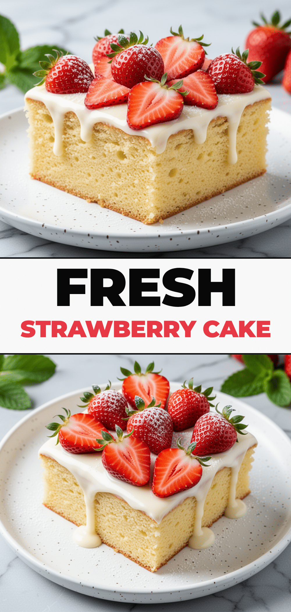 Fresh Strawberry Buttermilk Sheet Cake: 5-Ingredient Easy Dessert 5 Fresh Strawberry Buttermilk Sheet Cake recipe