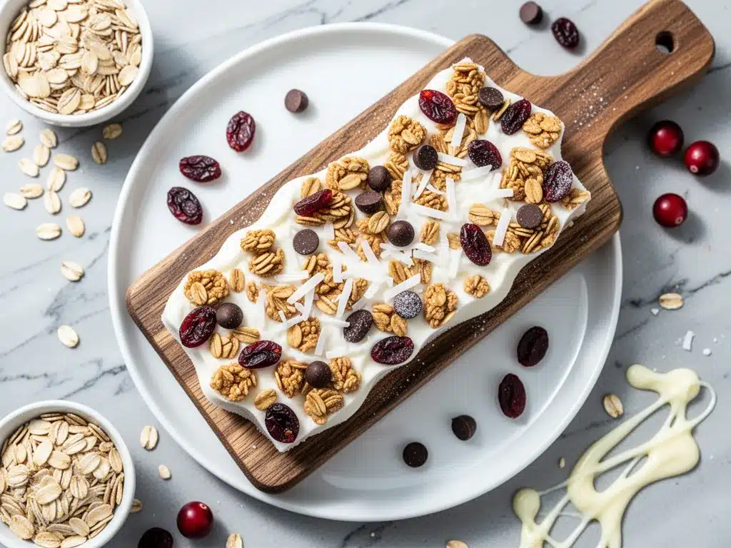 Frozen Yogurt Granola Bark: 5 Easy Healthy Back-to-School Snacks 4 Frozen Yogurt Granola Bark preparation steps