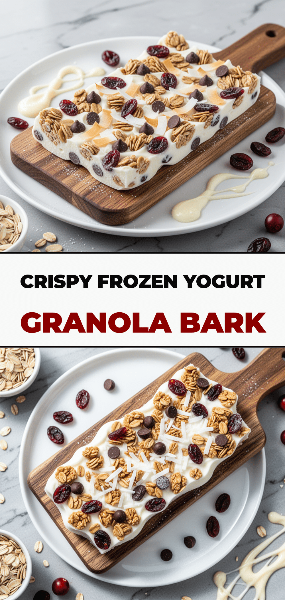 Frozen Yogurt Granola Bark: 5 Easy Healthy Back-to-School Snacks 5 Frozen Yogurt Granola Bark recipe