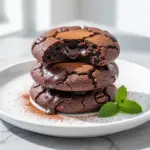 fudgy espresso brownie cookies - featured image