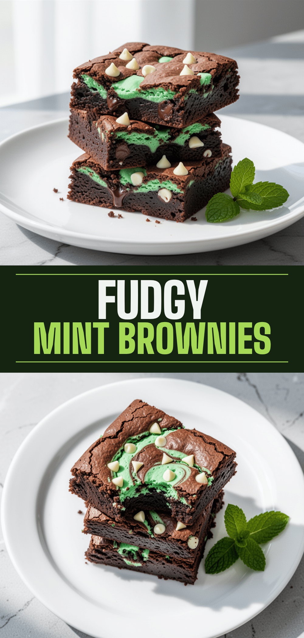 Fudgy Mint Chocolate Brownies: 5-Ingredient Easy Recipe 5 fudgy mint chocolate brownies recipe