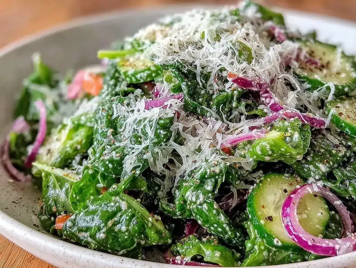 Green Salad with Shaved Parmesan: Best Easy Vinaigrette 4 green salad with shaved parmesan preparation steps