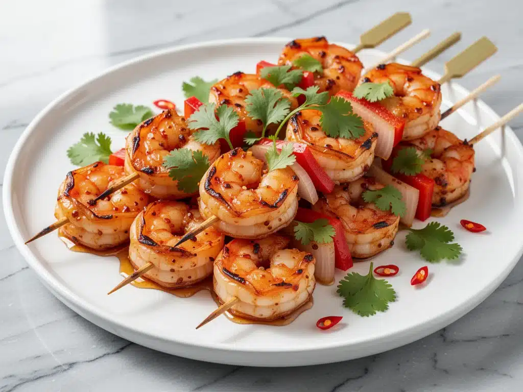Grilled Honey Chipotle Shrimp Skewers - featured image
