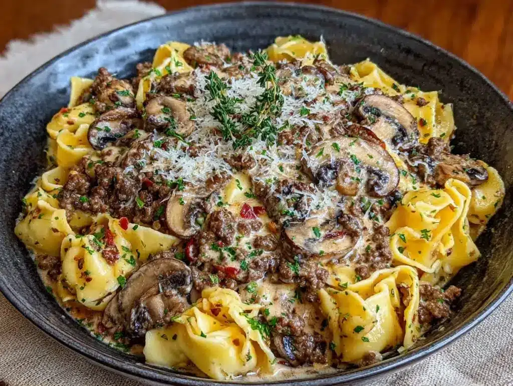 ground beef stroganoff - featured image