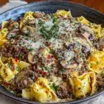 ground beef stroganoff - featured image