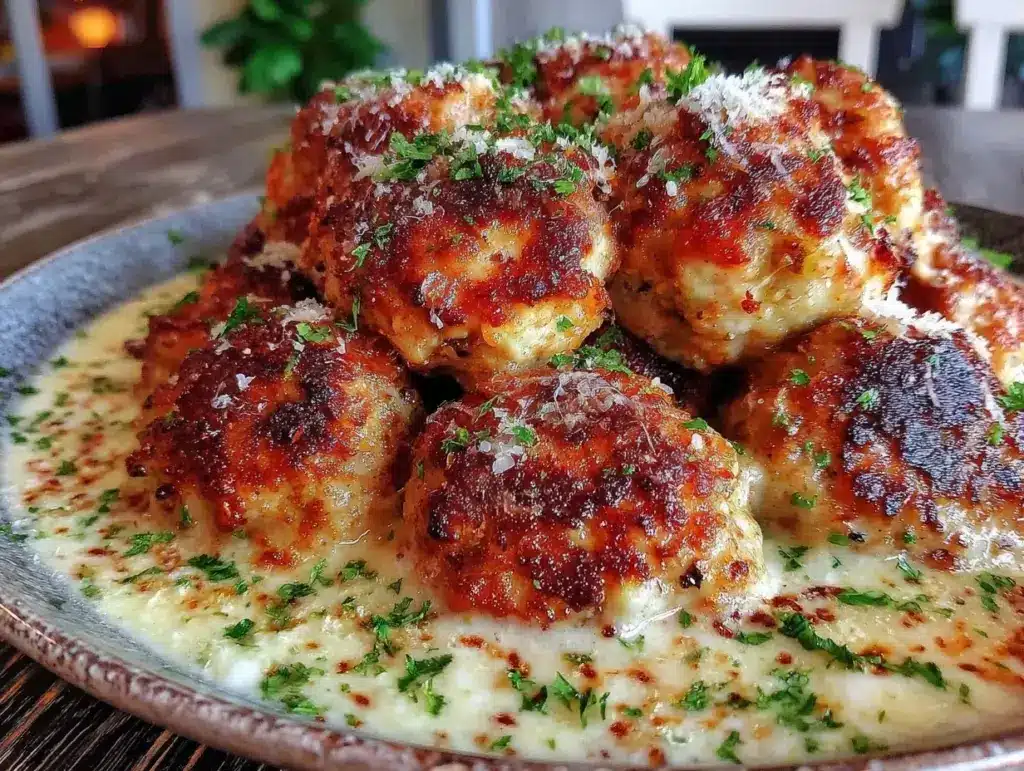 ground chicken meatballs - featured image