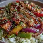 Healthy Chicken Fajita Bowl - featured image