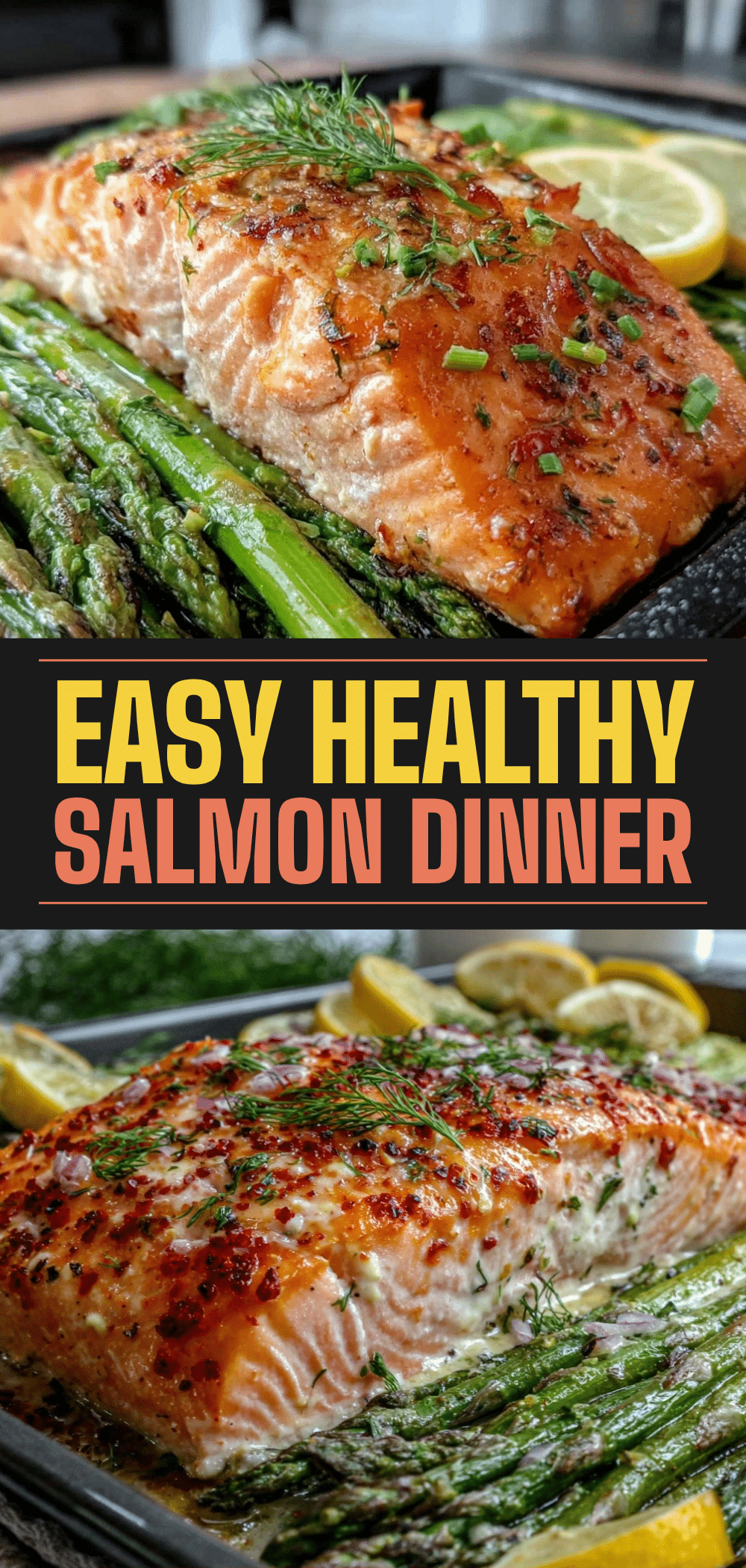 Healthy Salmon and Asparagus Sheet Pan Dinner: 5 Ingredients 5 healthy salmon and asparagus sheet pan dinner recipe